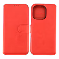 iPhone 15 Pro Max Plånboksväska Magnet Röd