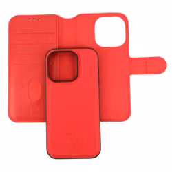 iPhone 15 Pro Max Plånboksväska Magnet Röd
