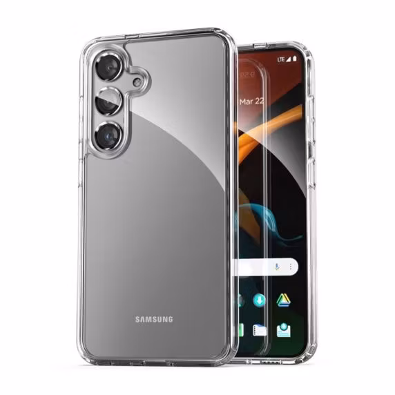 Galaxy S24 Stöttåligt Skal Rvelon-Transparent