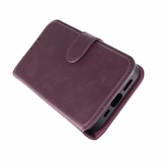 iPhone 12/12 Pro RV Wallet Case Magnet Dark Cherry