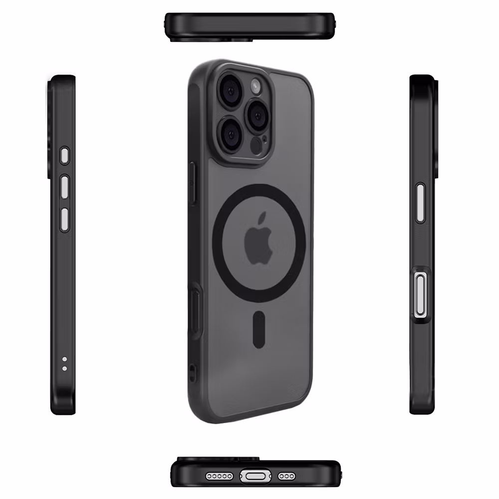 iPhone 16 Pro Max MagSafe silikonskal i svart färg