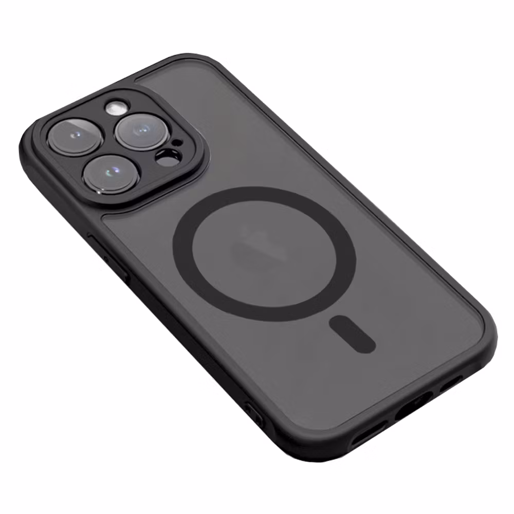 iPhone 16 Pro Max MagSafe silikonskal i svart färg