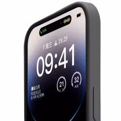 iPhone 16 MC Silikonskal i svart färg