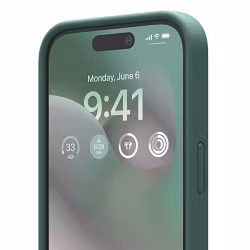 iPhone 16 MC Silikonskal Moss Green