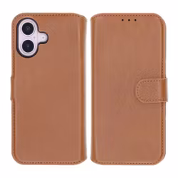 iPhone 16 Plus Plånboksfodral Magnet Brun