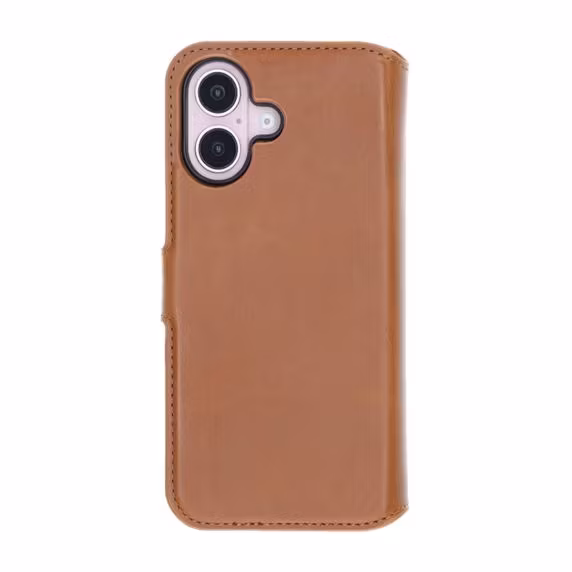 iPhone 16 Plånboksfodral Magnet Brun