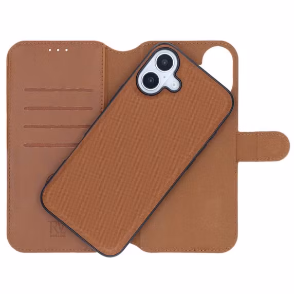 iPhone 16 Plånboksfodral Magnet Brun