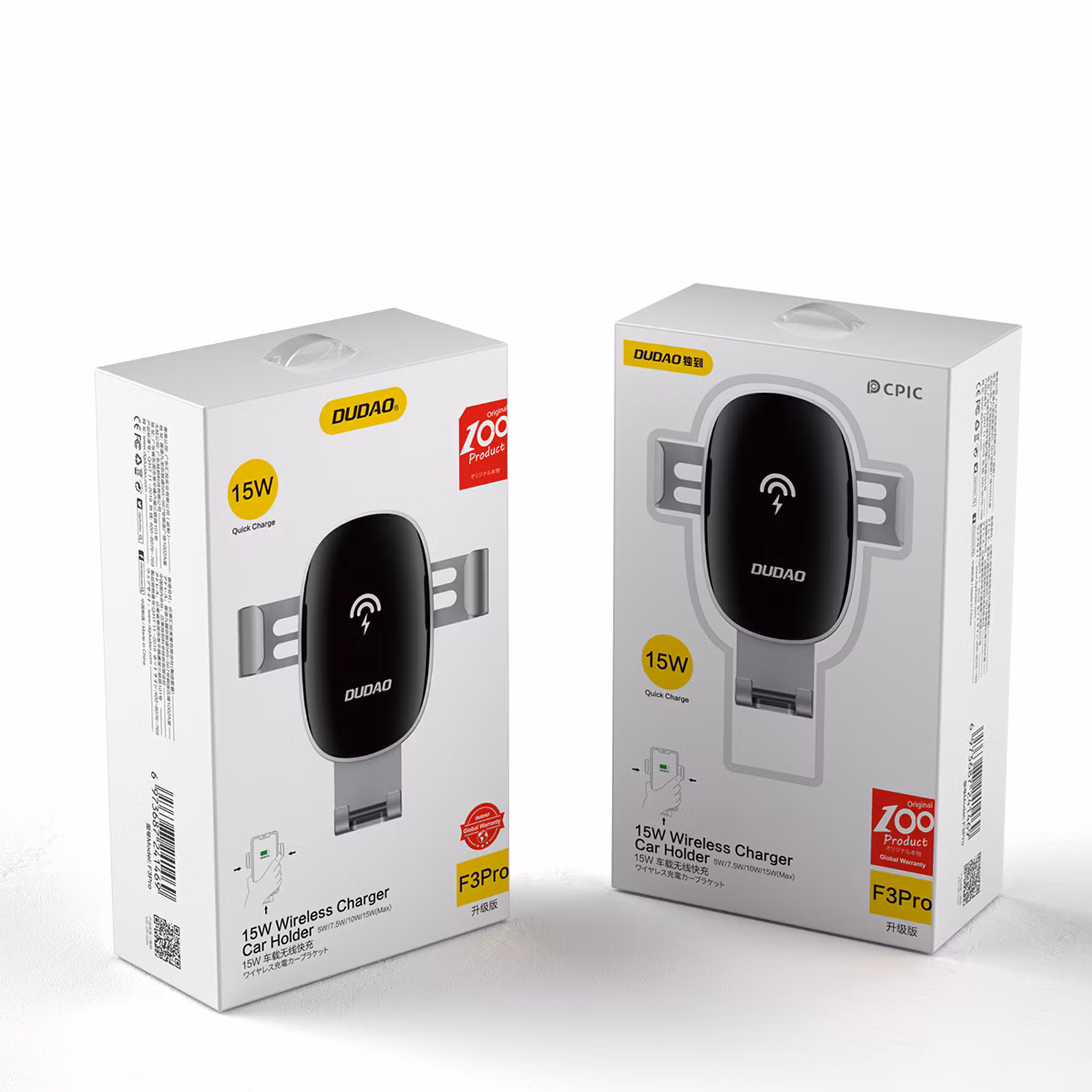 Wireless car charger 15Watt Dudao F3Pro