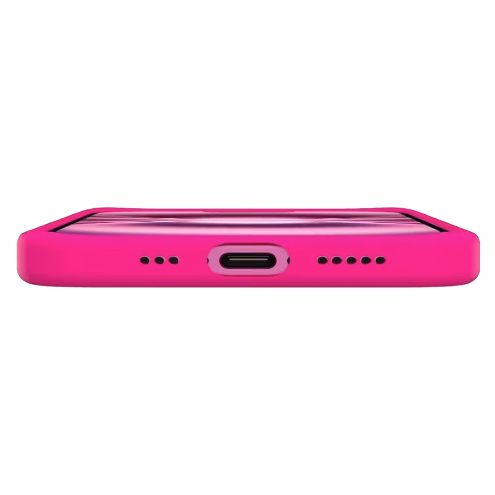 iPhone 16 Pro MC Silikonskal Cerise färg