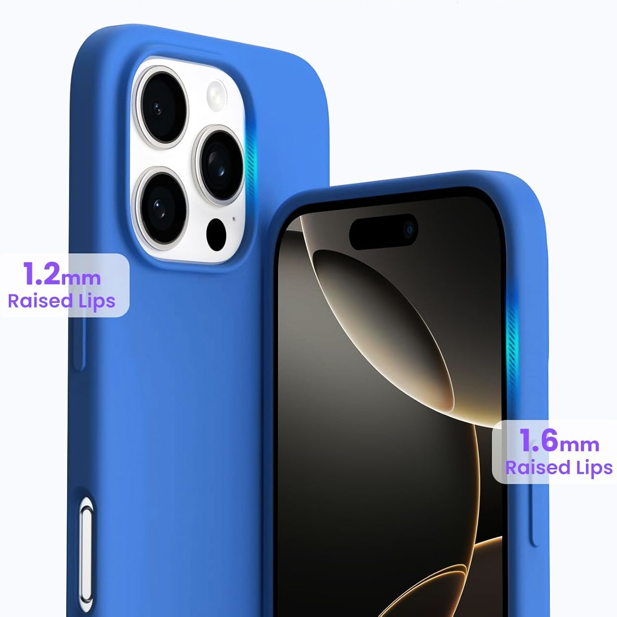 iPhone 16 Pro MC Silikonskal Blå färg