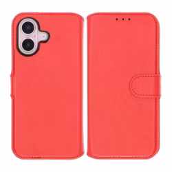 iPhone 16 Plånboksväska Magnet Röd