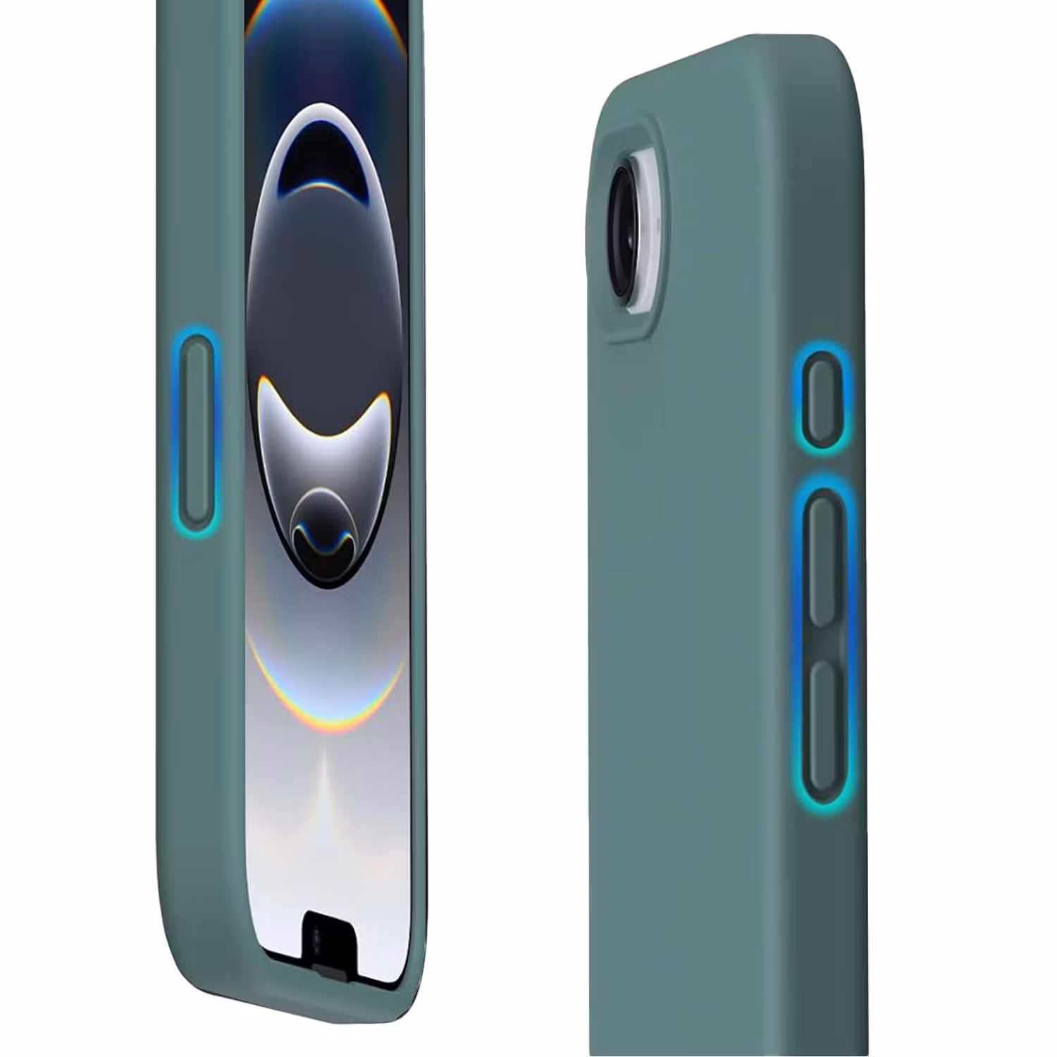 iPhone 16e MC Silikonskal Moss Green