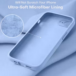 iPhone 16e MC Silikonskal Ljusblå