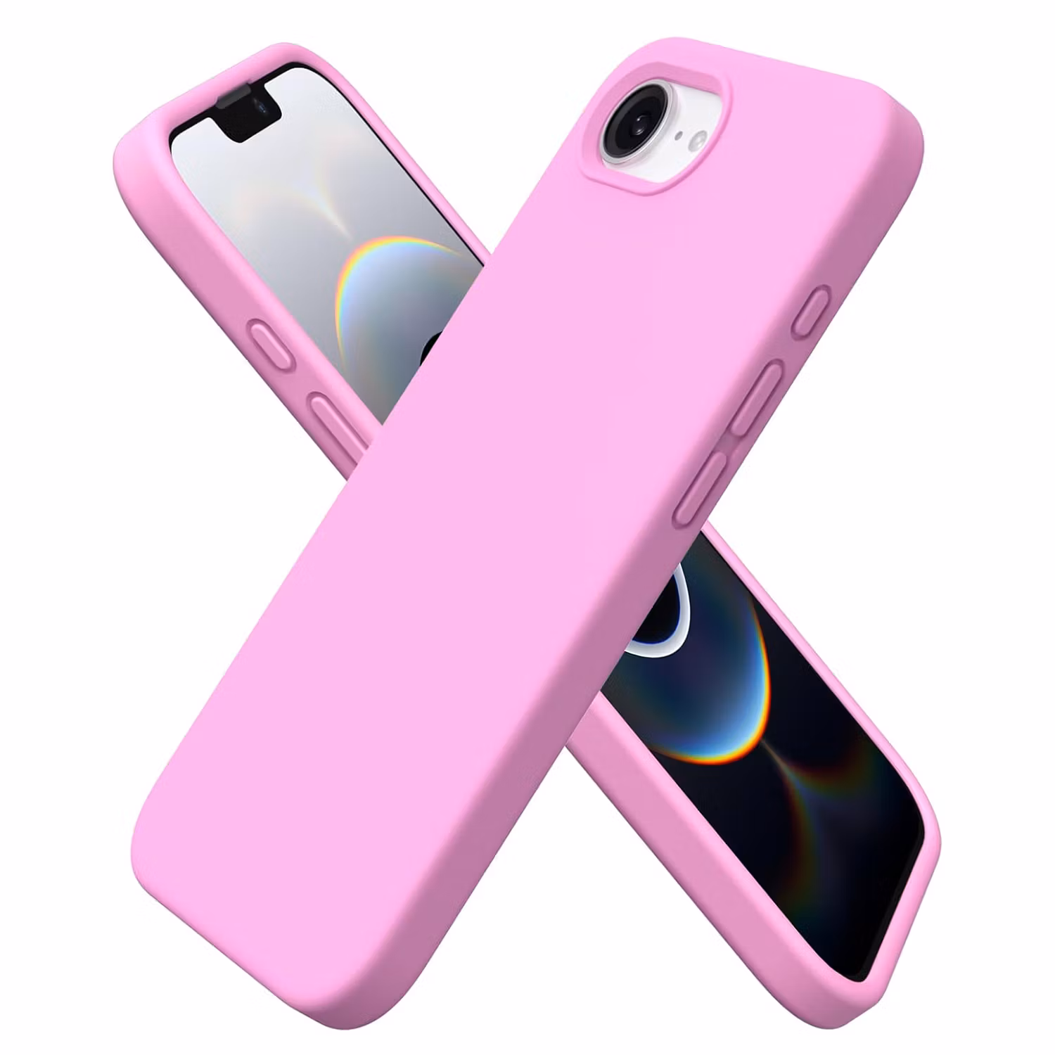 iPhone 16e MC Silikonskal Rosa
