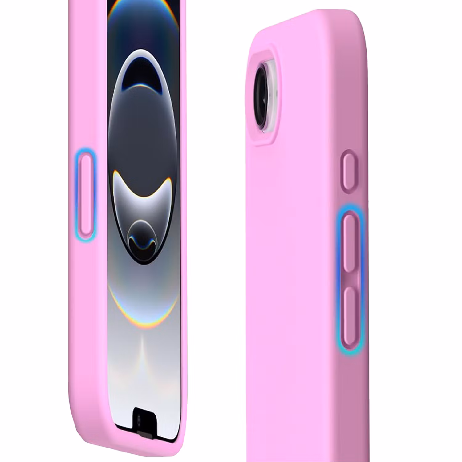 iPhone 16e MC Silikonskal Rosa