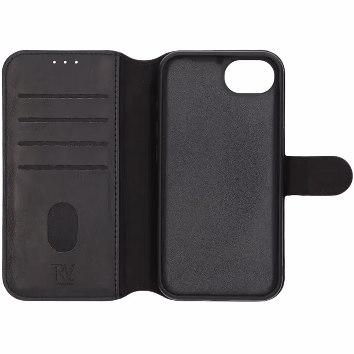iPhone 16e Plånboksfodral Magnet Svart