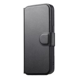 iPhone 12-12 Pro Plånbok med MagSafe-skal & fingerband Svart