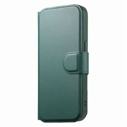 iPhone 12-12 Pro Plånbok med MagSafe-skal & fingerband Grön