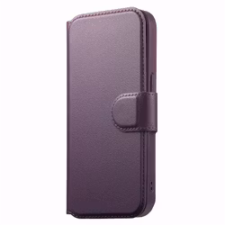 iPhone 12-12 Pro Plånbok med MagSafe-skal & fingerband Lila
