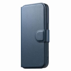 iPhone 12-12 Pro Plånbok med MagSafe-skal & fingerband Blå