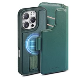 iPhone 16 Pro Plånbok med MagSafe-skal & fingerband Grön