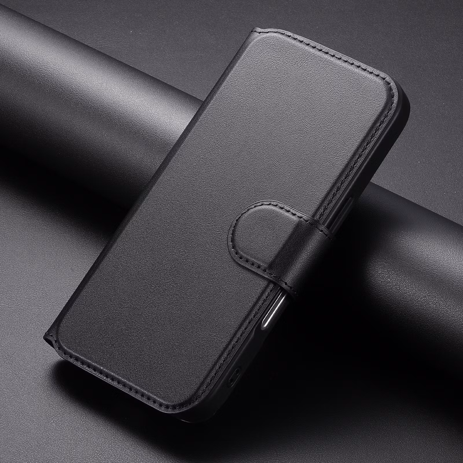 iPhone 16 Plånbok med MagSafe-skal & fingerband Svart