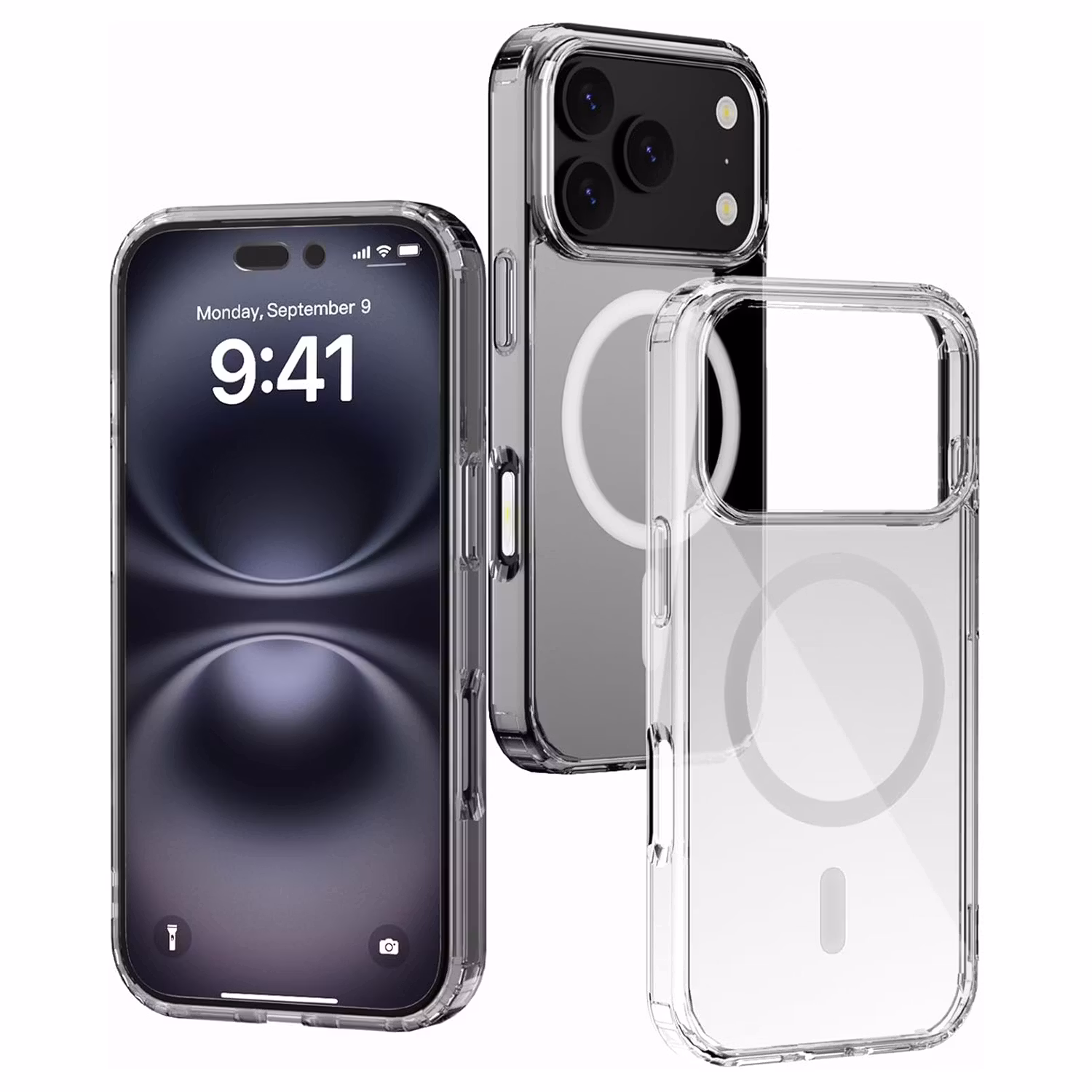 iPhone 17 Pro PC Magnetic Wireless Charging | Transparent