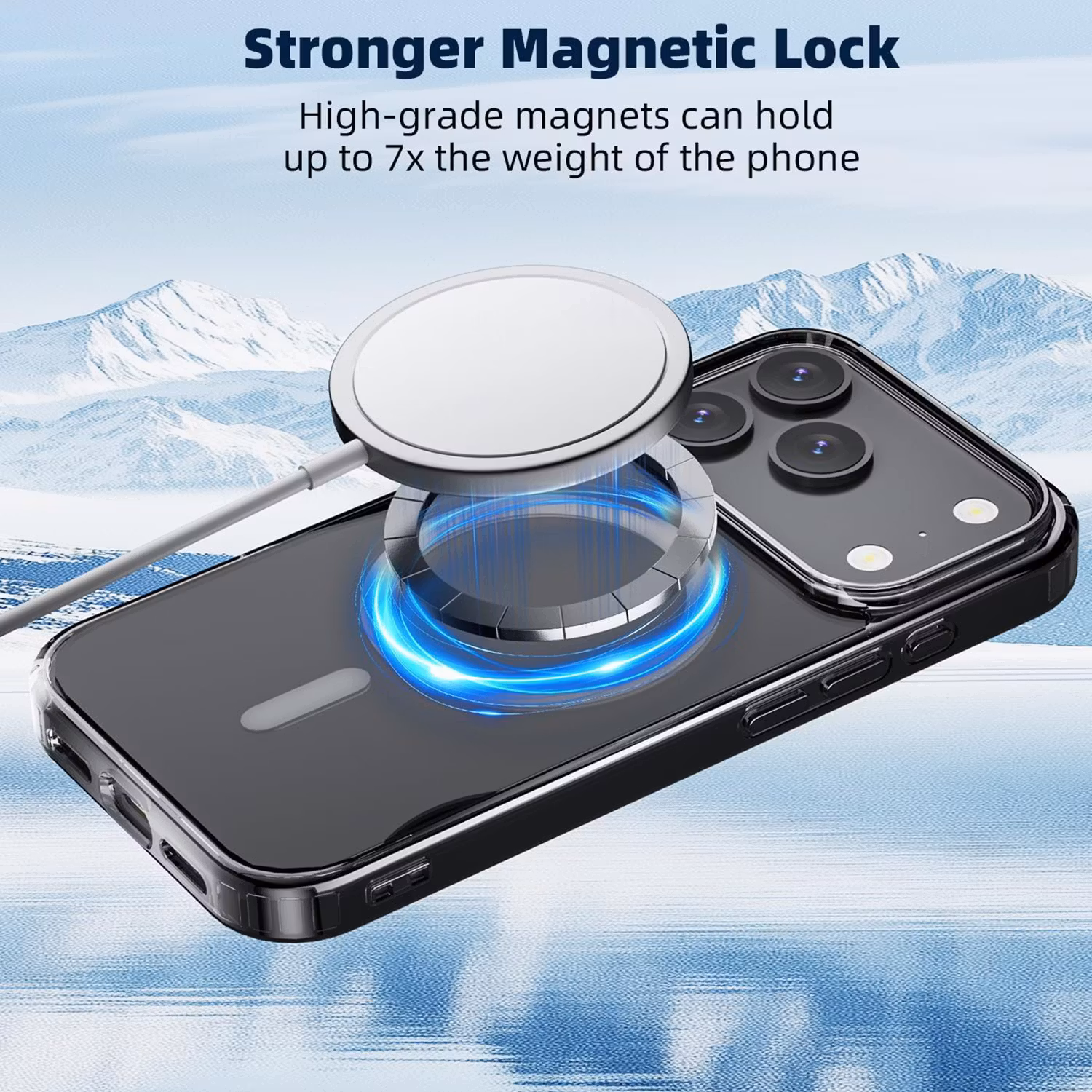 iPhone 17 Pro PC Magnetic Wireless Charging | Transparent