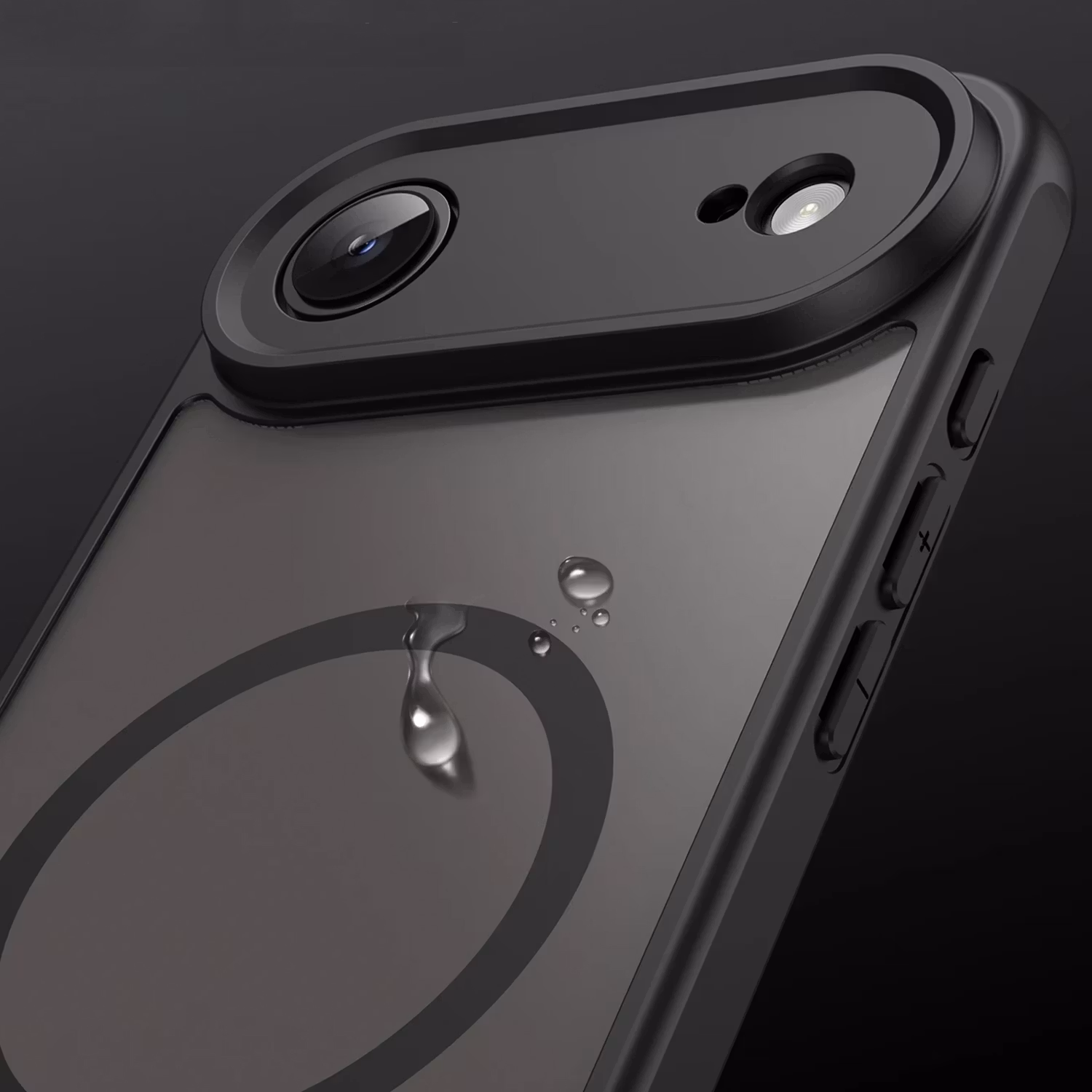 iPhone 17 Air MagSafe silikonskal i svart färg