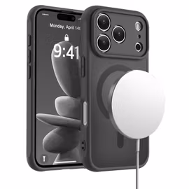 iPhone 17 Pro MagSafe silikonskal i svart färg