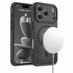 iPhone 17 Pro Max MagSafe silikonskal i svart färg