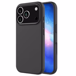 iPhone 17 Pro Max MC Silikonskal i svart färg