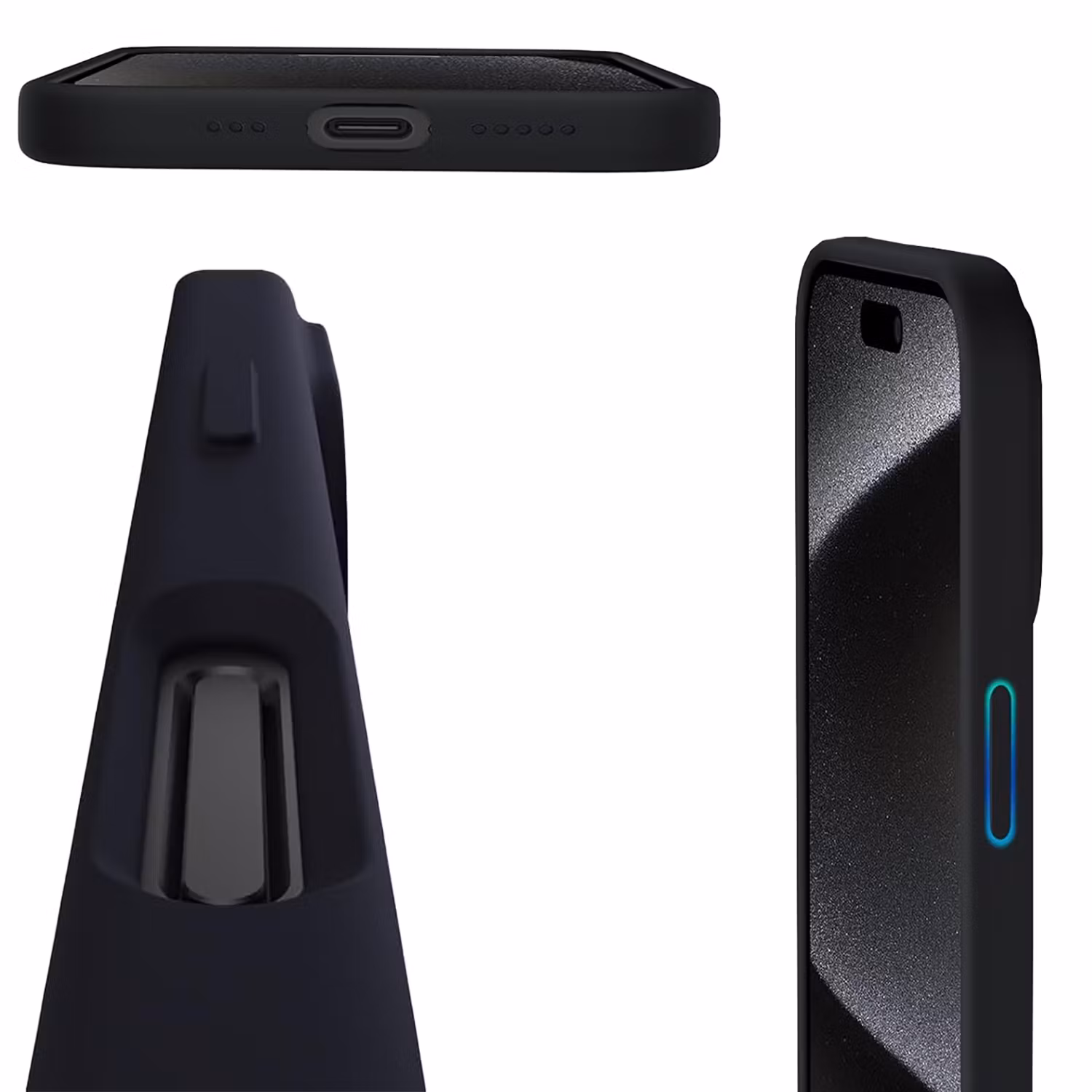 iPhone 17 Pro Max MC Silikonskal i svart färg