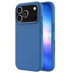 iPhone 17 Pro Max MC Silikonskal Ice Blue