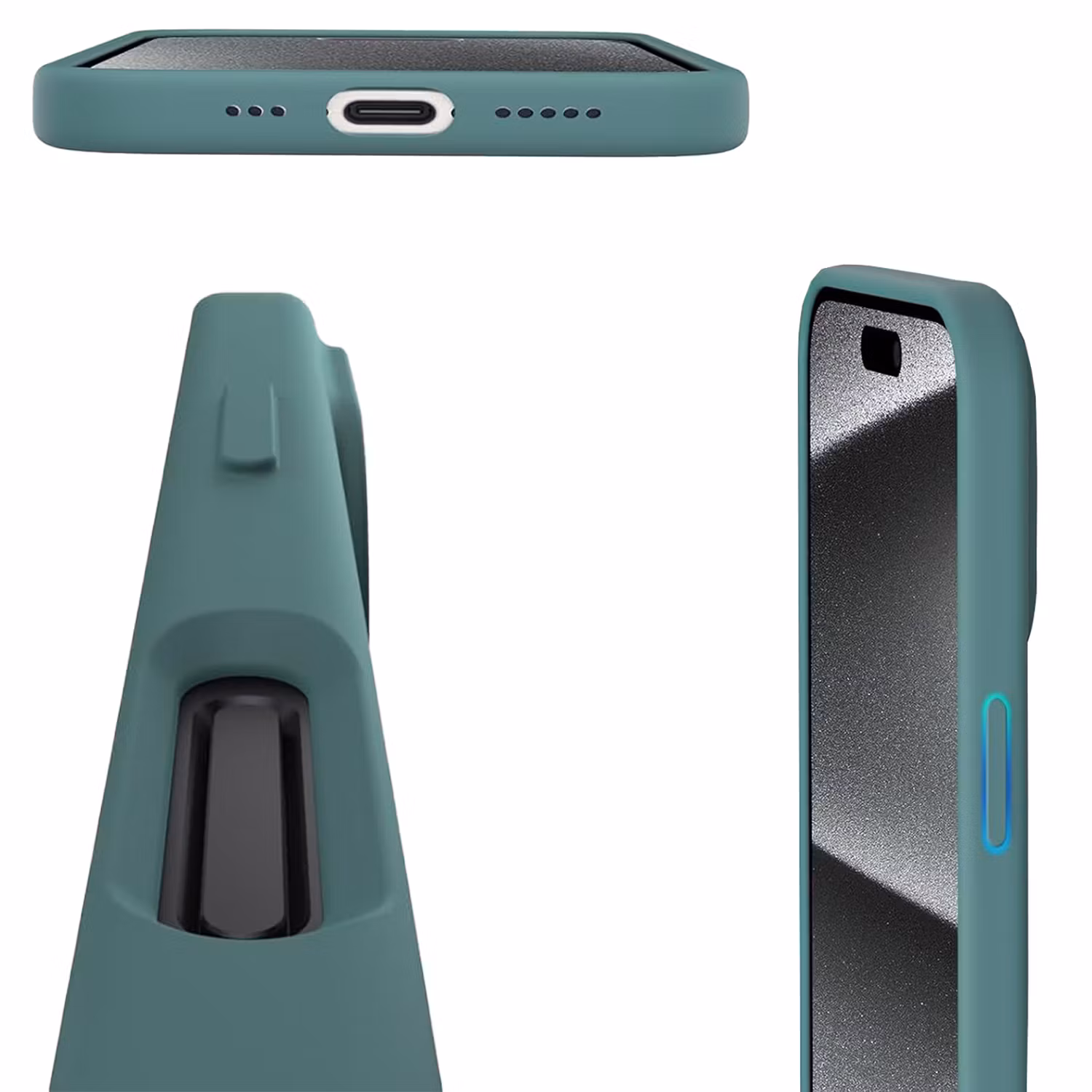 iPhone 17 Pro Max MC Silikonskal Moss Green