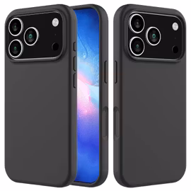 iPhone 17 Pro MC Silikonskal i svart färg