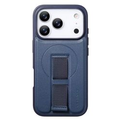 iPhone 18 Pro Max MagSafe-skal med fingerband Blå