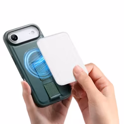 iPhone 17 Air MagSafe-skal med fingerband Grön