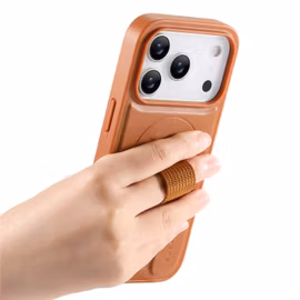 iPhone 17 Pro MagSafe-skal med fingerband Brun