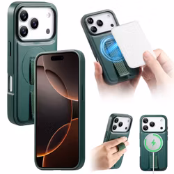 iPhone 17 Pro MagSafe-skal med fingerband Grön
