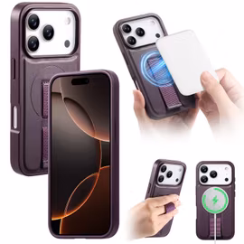 iPhone 17 Pro MagSafe-skal med fingerband Lila