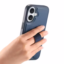 iPhone 17 MagSafe-skal med fingerband Blå