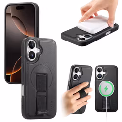 iPhone 17 MagSafe-skal med fingerband Svart