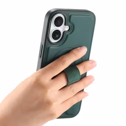 iPhone 17 MagSafe-skal med fingerband Grön