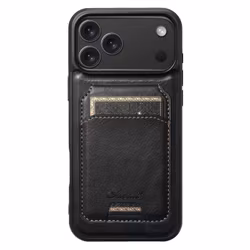 iPhone 17 Pro Max 2in1 Magnet-skal med Korthållare-Svart