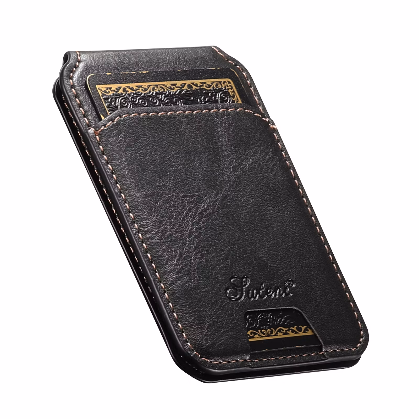 iPhone 17 Air 2in1 Magnet-skal med Korthållare-Svart