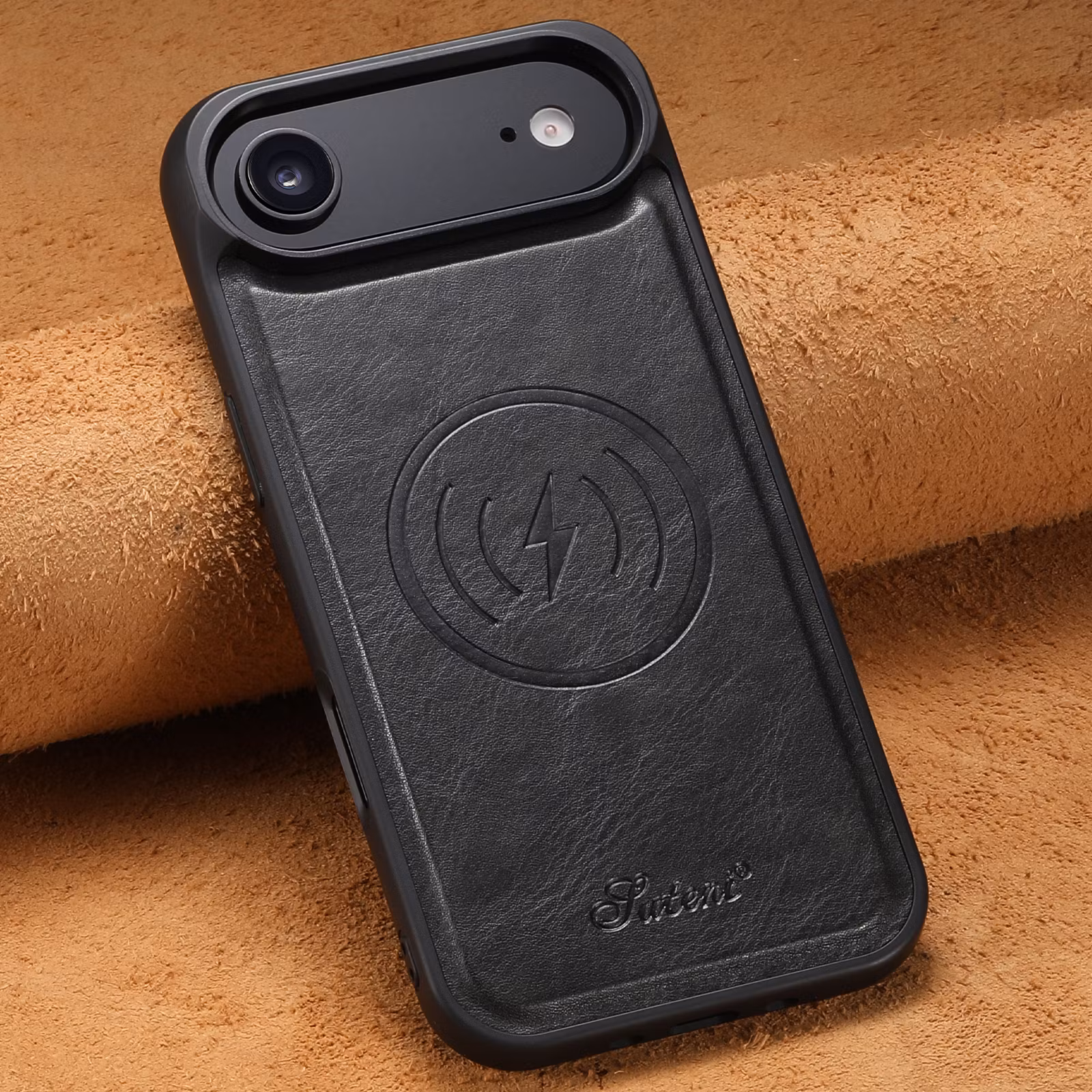 iPhone 17 Air 2in1 Magnet-skal med Korthållare-Svart