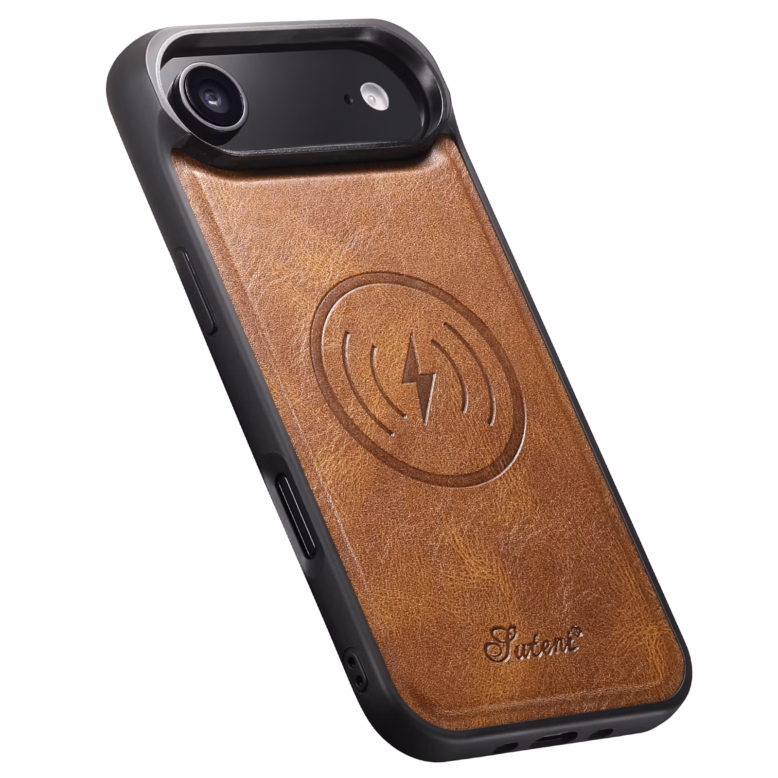 iPhone 17 Air 2in1 Magnet-skal med Korthållare-Mörkbrun