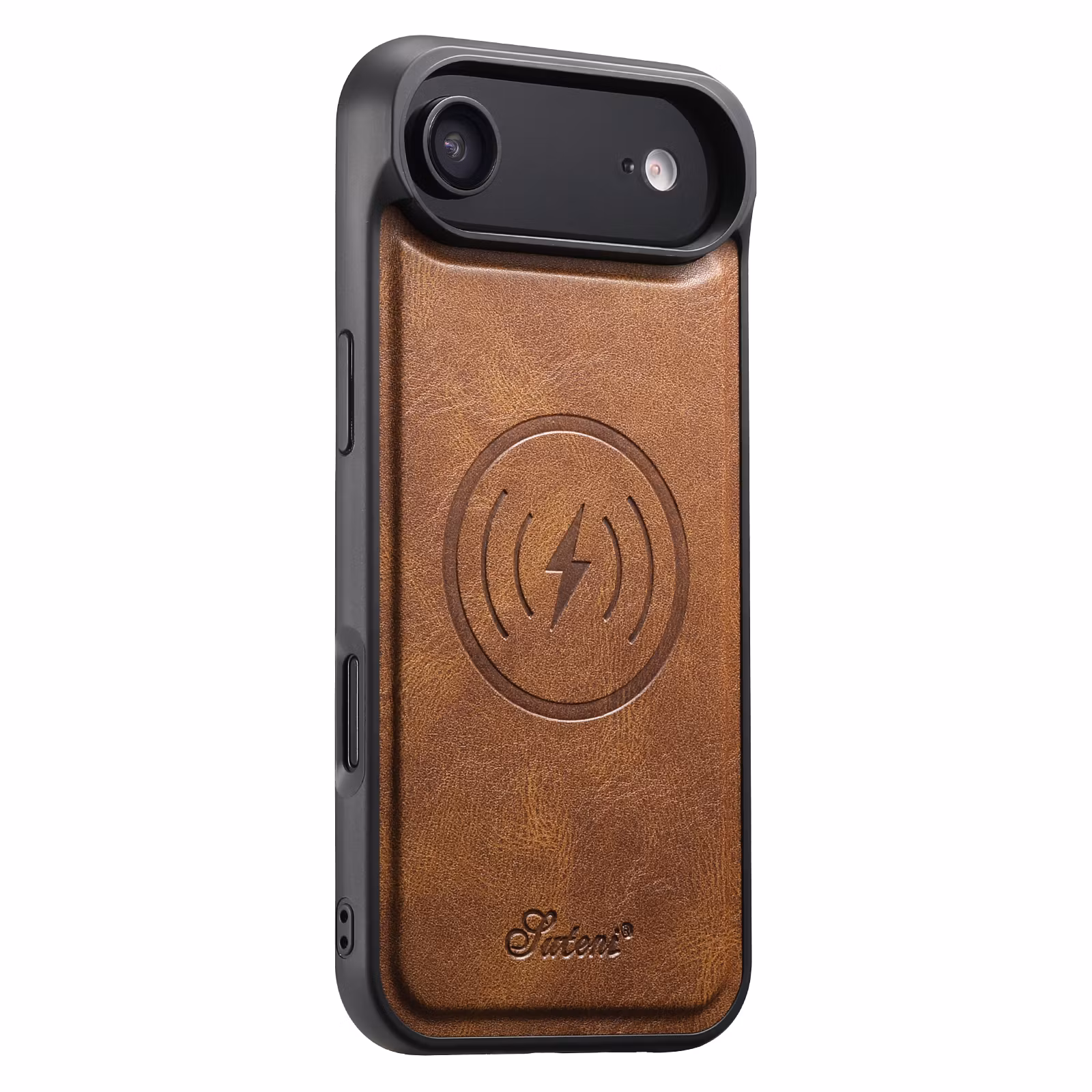 iPhone 17 Air 2in1 Magnet-skal med Korthållare-Mörkbrun