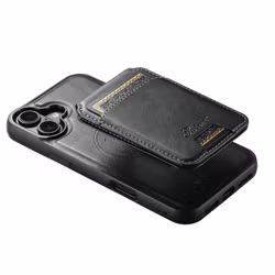 iPhone 17 2in1 Magnet-skal med Korthållare-Svart
